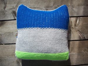 Ugglekudde "Blå-lime" - Bild 2