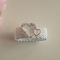 Ring "Två hjärtan" (18 mm)