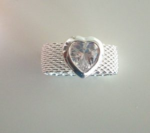 Ring "Glashjärta" (16 och 19 mm)