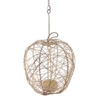 Hängande äpple vit-beige