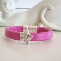 Läderarmband "Rosa"