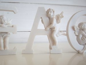 Bokstäver med änglar "PEACE" - Bild 2