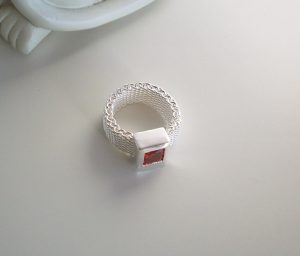 Ring "Röd glassten" (18 mm) - Bild 3
