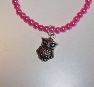 Armband "Rosa med uggla" - Bild 2