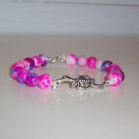 Armband "Rosa ros"