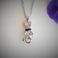Halsband "Katt-Klarglas"