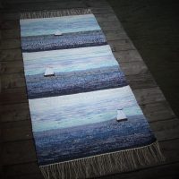 Matta "Segelbåtar" 1,60 m. fransar