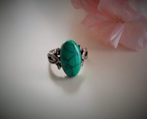 Ring "Grönturkos liten" (17 mm)