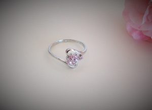 Ring "Liten blomma rosa" (18mm) - Bild 2
