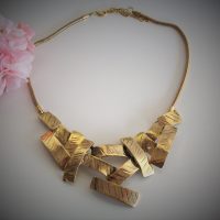 Halsband "Rektanglar" Guld