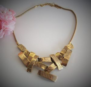 Halsband "Rektanglar" Guld
