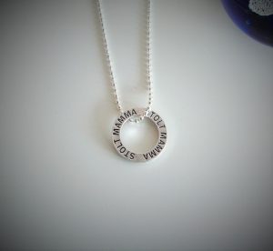 Halsband "Stolt mamma"