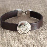 Läderarmband "Valentin"