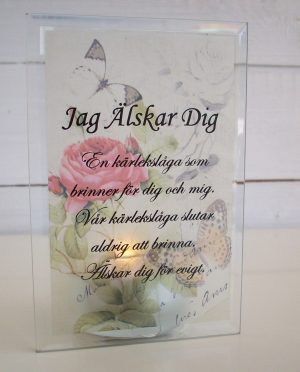 Ljushållare "Älskar dig" - Bild 2