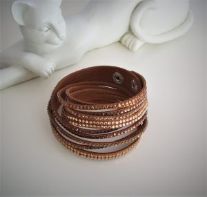 Armband "Mocca-strass" Brun - Bild 2