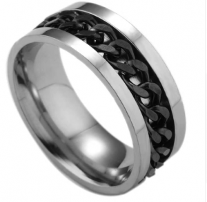 Ring "Svart kedja" (19 & 20 mm)