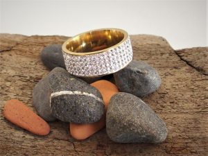 Ring "Strass guld" ( 18 & 19 mm)